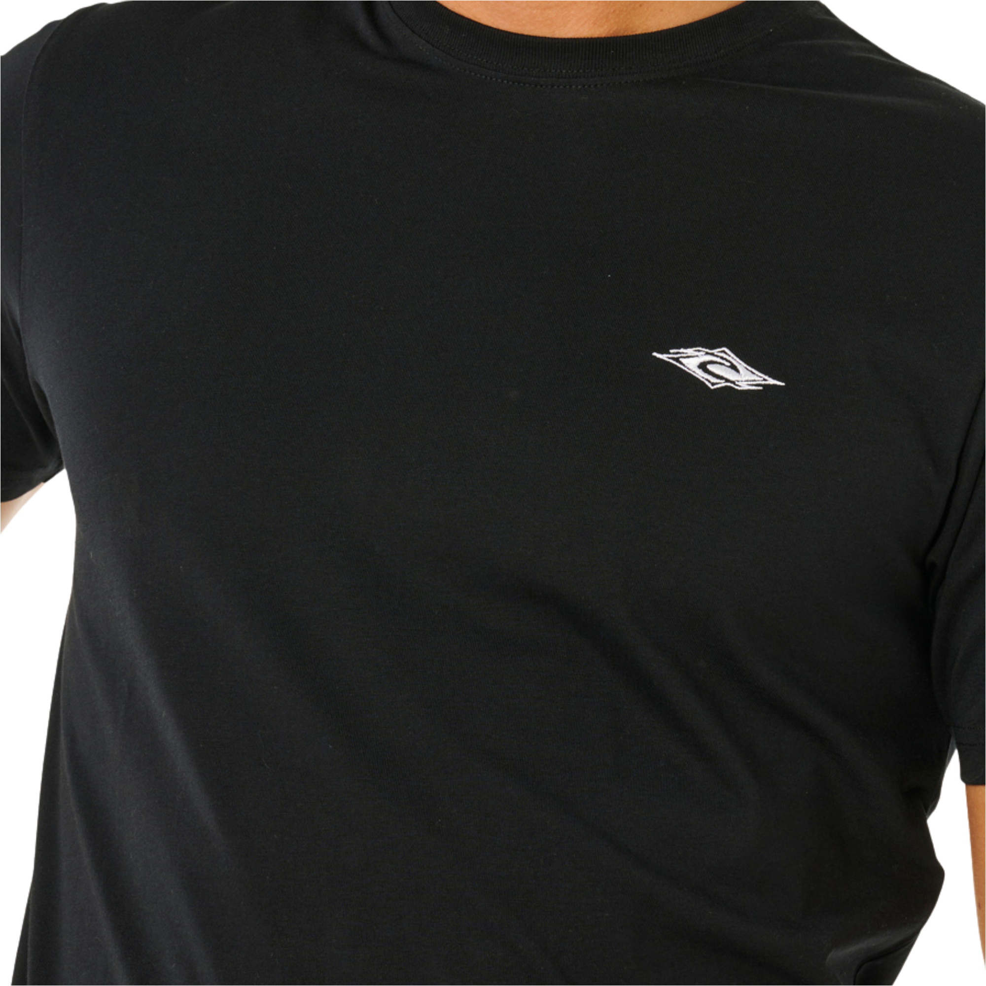 2026 Rip Curl Mens Streamline Embroid T-Shirt 10XMTE - Black